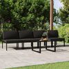 vidaXL Garden Lounge Set Anthracite Aluminum, 100% polyester Large