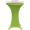 vidaXL Table Cover Set of 4 Apple green 90% Polyester, 10% Elastane