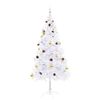 vidaXL Christmas Tree White PVC, steel Medium Christmas Tree