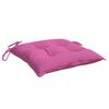 vidaXL Chair Cushion Set of 6 Pink Polyester 15.7x15.7 in