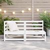 vidaXL Garden Lounge Set White Solid Pinewood Small Modular