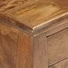 vidaXL Bed Cabinet Brown Solid Mango Wood Small Bed Cabinet Square