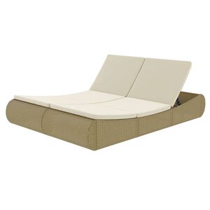 vidaXL Sun Bed Beige