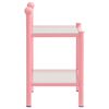 vidaXL Bedside Cabinet Set of 2 Pink and transparent
