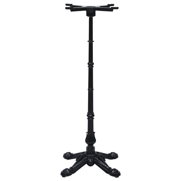 vidaXL Bistro Table Leg Black Cast Iron Medium Industrial