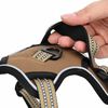 vidaXL Dog Harness Brown Polyester L Adjustable Armrests Dog Harness