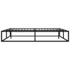 vidaXL Bed Frame Black Powder-coated metal 63x79 in Durable Bed Frame