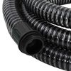 vidaXL Suction Hose Black PVC, Brass 82 Feet Length Durable