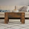 vidaXL Coffee Table Smoked Oak Engineered Wood Medium