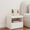 vidaXL Bedside Cabinet White Engineered wood