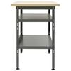 vidaXL Workbench Gray 47.2"x23.6"x33.5" Steel