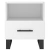 vidaXL Bedside Cabinet Set of 2 White Engineered wood Small