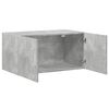 vidaXL Wall Cabinet Concrete Grey Engineered Wood Medium Wall Cabinet
