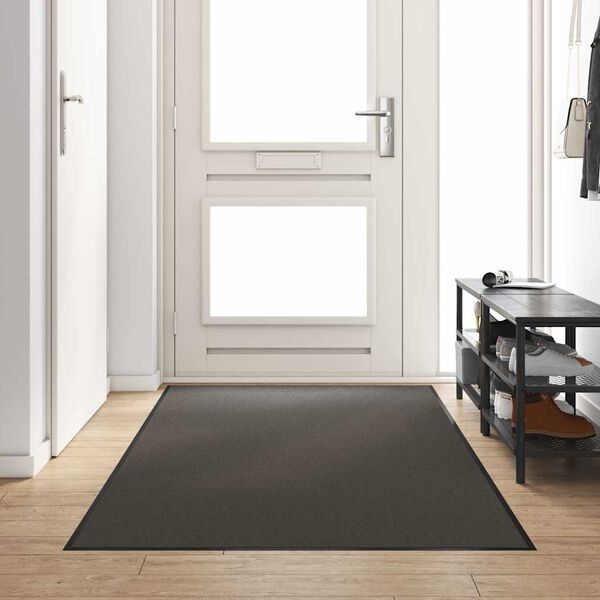 vidaXL Doormat Anthracite and Black 47.3" x 98.4" Polyamide and PVC