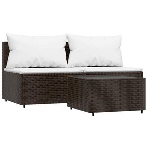 vidaXL Patio Lounge Set Brown