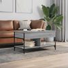 vidaXL Coffee Table Gray Sonoma Engineered wood 39.4x19.7x19.7 in