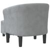 vidaXL Tub Chair Dark Grey Velvet (100% polyester), pinewood, plywood
