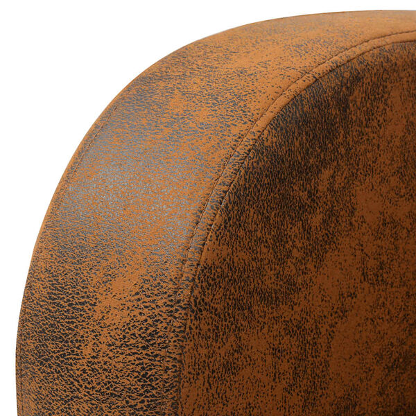 vidaXL Couch Brown Pinewood, Plywood, Foam, Suede upholstery Standard