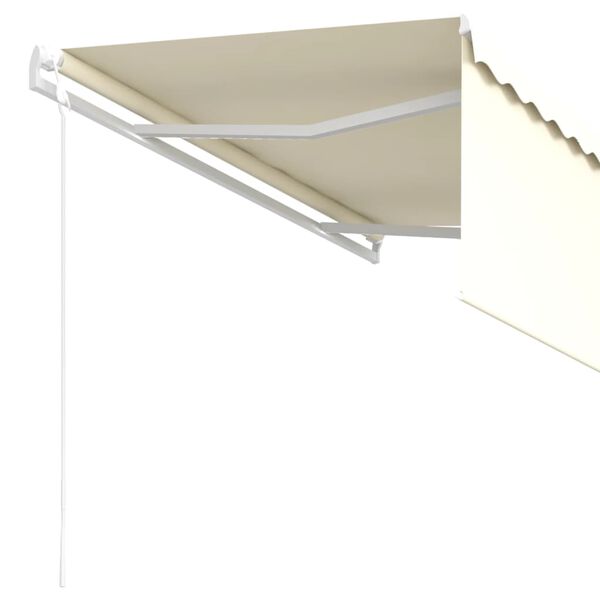 vidaXL Retractable Awning Cream