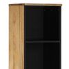 vidaXL Bathroom Cabinet 15"x13"x63" Solid Wood Mango