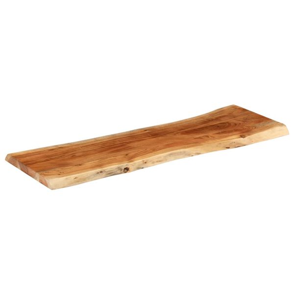 vidaXL Table Top 43.3"x15.7"x1.5" Rectangular&nbsp;Solid Wood Acacia Live Edge