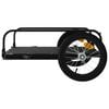 vidaXL Bike Trailer Black 49.6x24.8x13.4" Iron