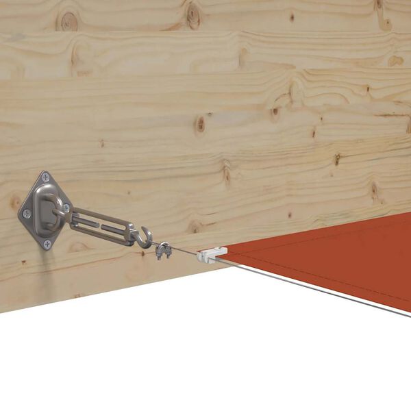 vidaXL Vertical Awning Terracotta Oxford fabric (100% polyester)