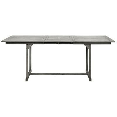 vidaXL Patio Dining Table (59.1"-78.7")x39.4"x29.5" Solid Acacia Wood