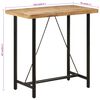 vidaXL Bar Table Natural wood Solid mango wood and iron