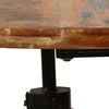 vidaXL Dining Table Multicolor Solid reclaimed wood top, steel legs
