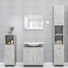 vidaXL Bathroom Cabinet Concrete Grey Engineered Wood Medium