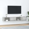 vidaXL TV Cabinet Set of 2 Concrete Grey Engineered Wood Medium