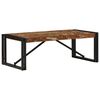 vidaXL Coffee Table Multicolor Solid reclaimed wood and powder-coated iron