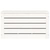 vidaXL Storage Box White Solid pinewood 23.4 x 14.4 x 13.0 in