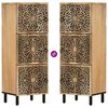 vidaXL Side Cabinet 15.7"x13"x43.3" Solid Wood Mango