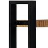 vidaXL Bookshelf Brown and black Solid Mango Wood and Powder-Coated Iron