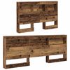 vidaXL Storage Headboard with Shelf Old Wood 47.24 in Engineered Wood