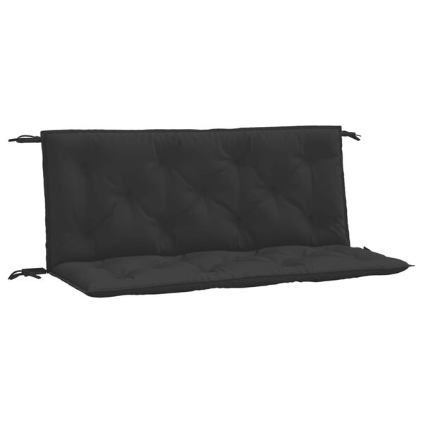 vidaXL Garden Bench Cushion Set of 2 Black Oxford fabric (100% polyester)