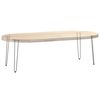 vidaXL Hairpin Table Leg Natural steel Solid powder-coated steel