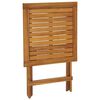 vidaXL Bistro Set Warm wood Solid acacia wood Bistro-sized Foldable