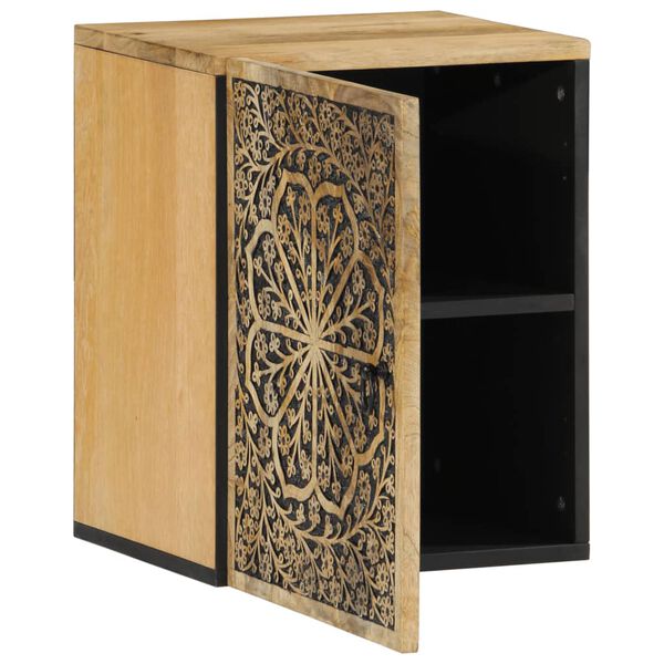 vidaXL Bathroom Wall Cabinet 15"x13"x18.9" Solid Wood Mango