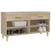 vidaXL Shoe Cabinet Sonoma oak Engineered wood Small Shoe Cabinet