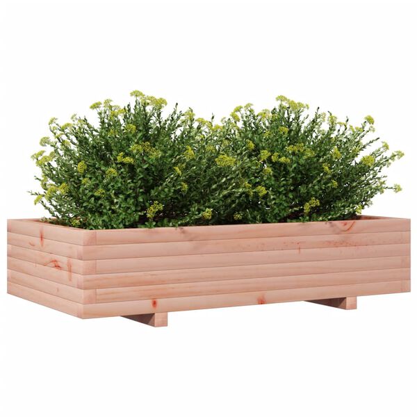 vidaXL Garden Planter Natural Wood Solid Douglas Fir wood Medium Durable