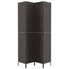 vidaXL Room Divider 4-Panel Black 64.2x70.9" Water Hyacinth