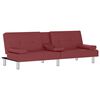 vidaXL Sofa Bed Wine Red