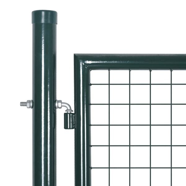 vidaXL Double Door Fence Gate 118.1x59.1" Powder-Coated Steel