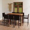 vidaXL Garden Bar Set Brown
