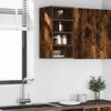 vidaXL Hanging Cabinet Smoked Oak Engineered wood 11.8x11.6x23.6 in
