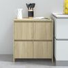 vidaXL Sideboard Sonoma Oak 27.6"x16.1"x29.5" Engineered Wood