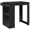 vidaXL Bar Table Black Engineered wood 40.2 in x 27.6 in x 40.7 in